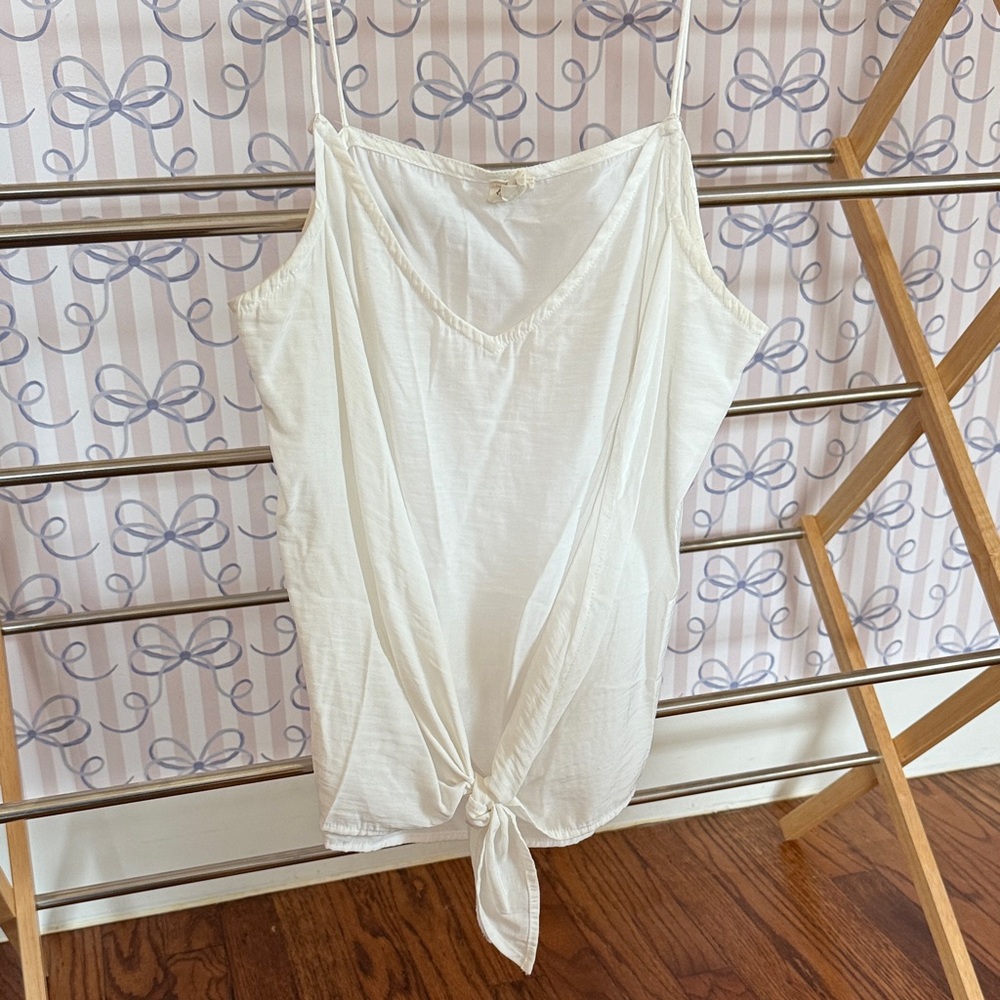 LAWLESS White Tie-Front Tank Top